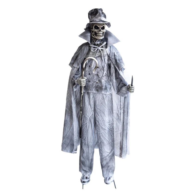 

Halloween Haunted House Amusement Park Large Outdoor Electric Sensor Ornament Cutches Earl Zombie Haunted House Arrangement Prop