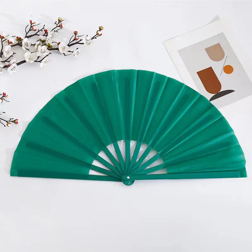 Portable Performance Fan 2pcs Solid Color Folding Fans Handheld Summer Fans Portable Kung Fu Dance Performance for Parties
