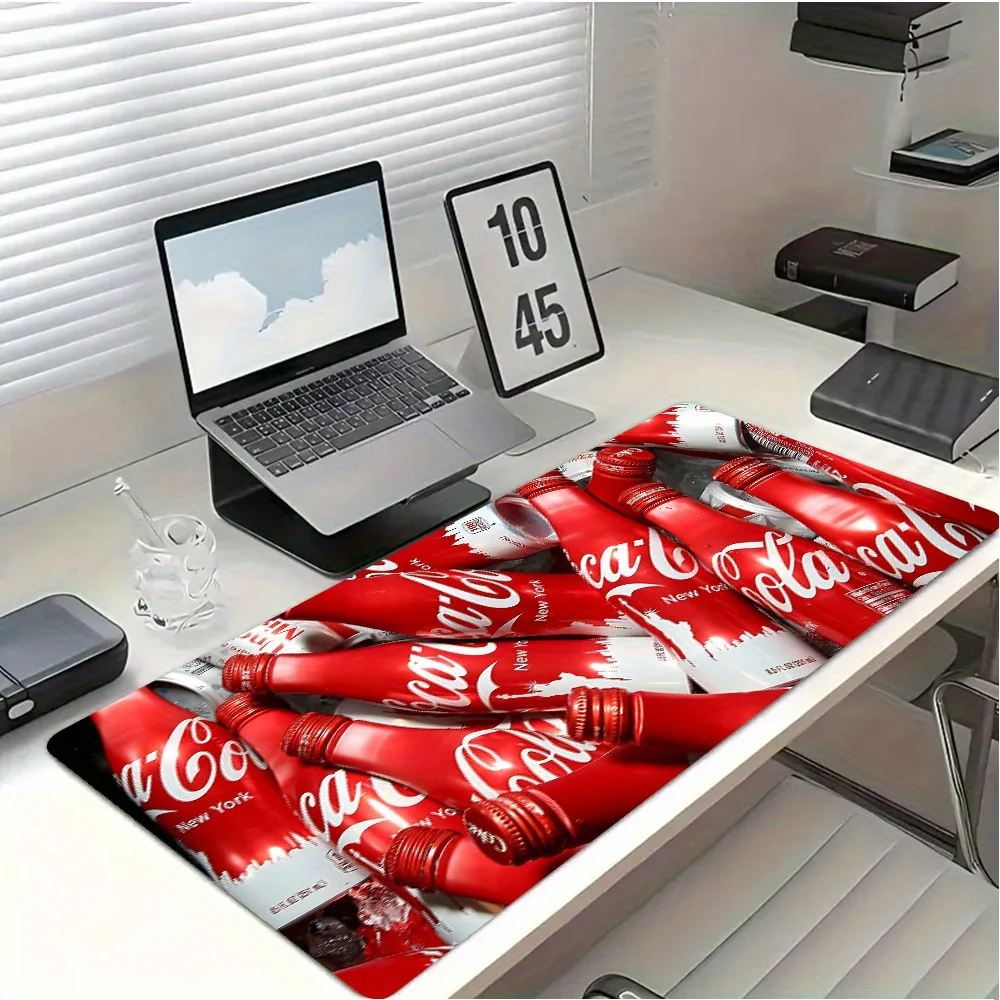 Tappetino per mouse da gioco Cola rinfrescante estivo 1 pezzo - Base in gomma antiscivolo, lavabile, accessori da scrivania, perfetto per l'uso in ufficio e in scuola,