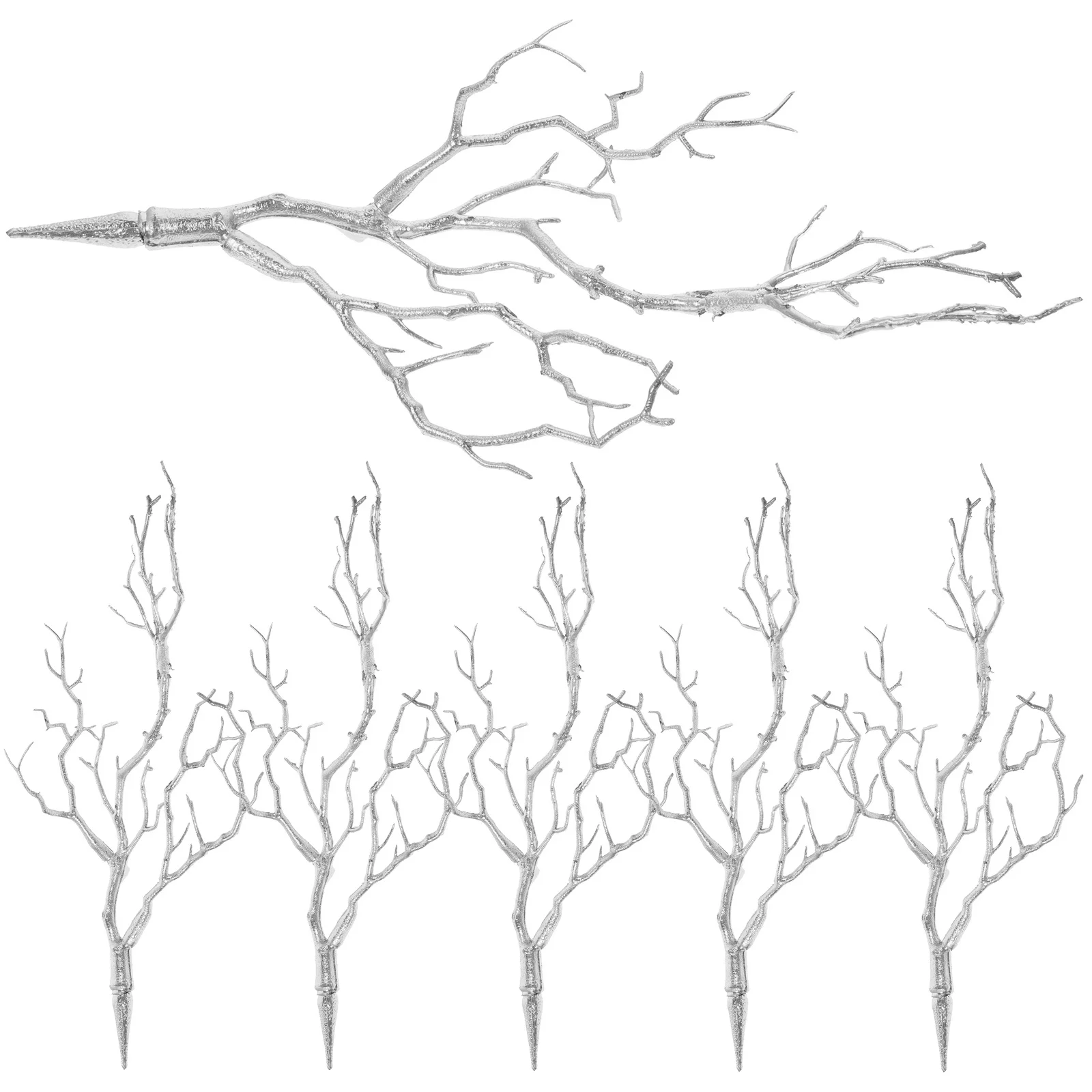 

6pcs Plastic For Diy Crafts Decor Fake Tree Branches Vase Filler Artificial Plant Ornament Party Decor Fall