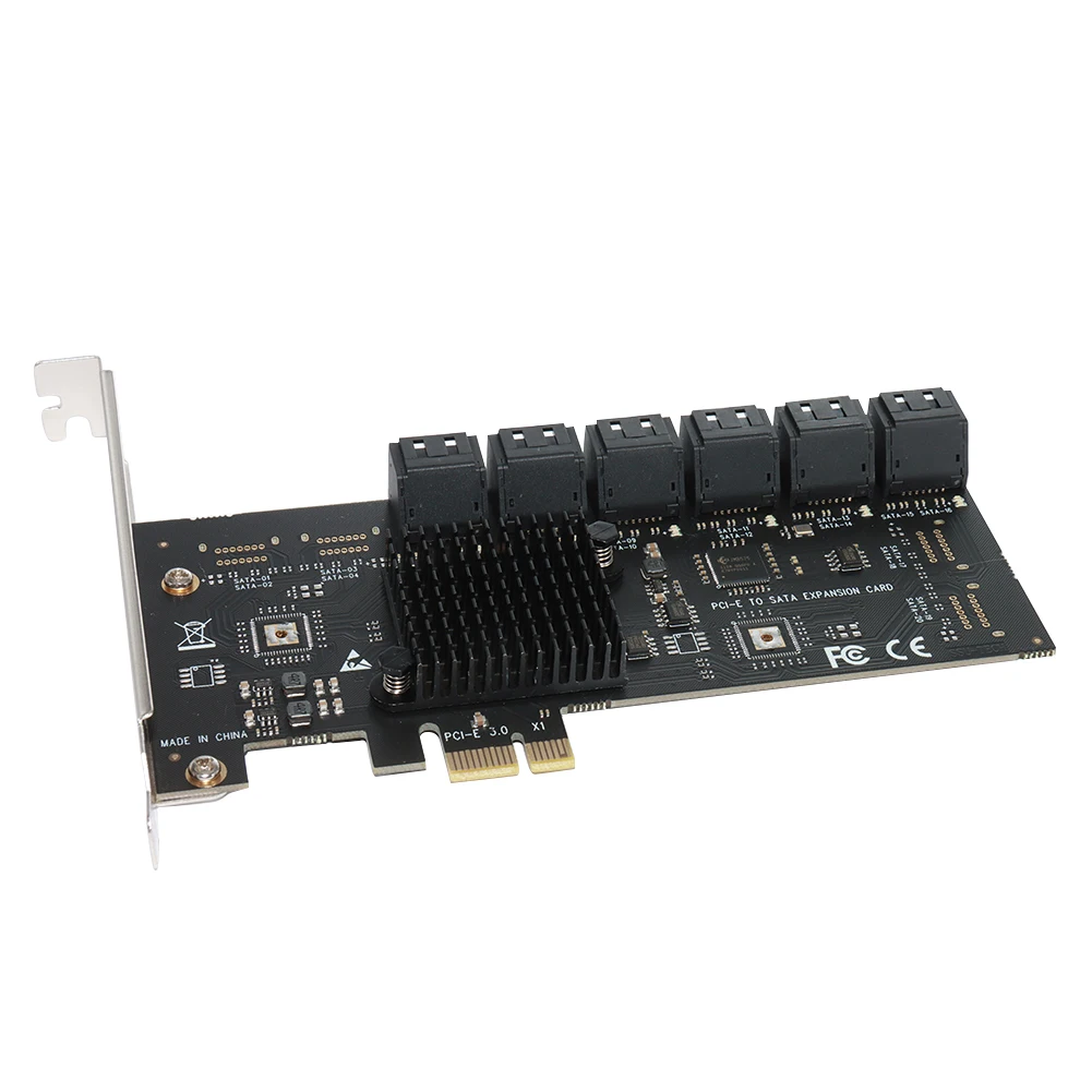 

SA3112J PCIE Adapter 12 Port 6Gbps PCI-Express X1 to SATA 3.0 Controller Cards