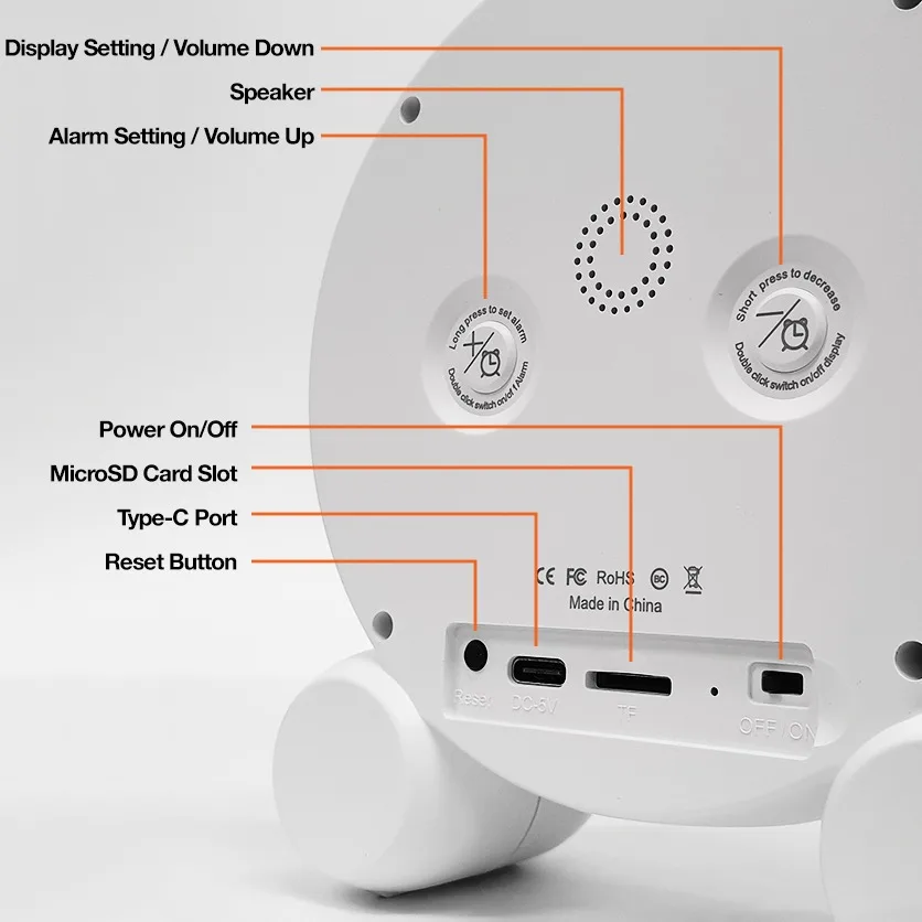 Imagem -02 - Tuya-wifi Câmera Despertador hd 1080p Visão Noturna Detecção de Movimento Segurança Home Portátil Vigilância Câmera ip