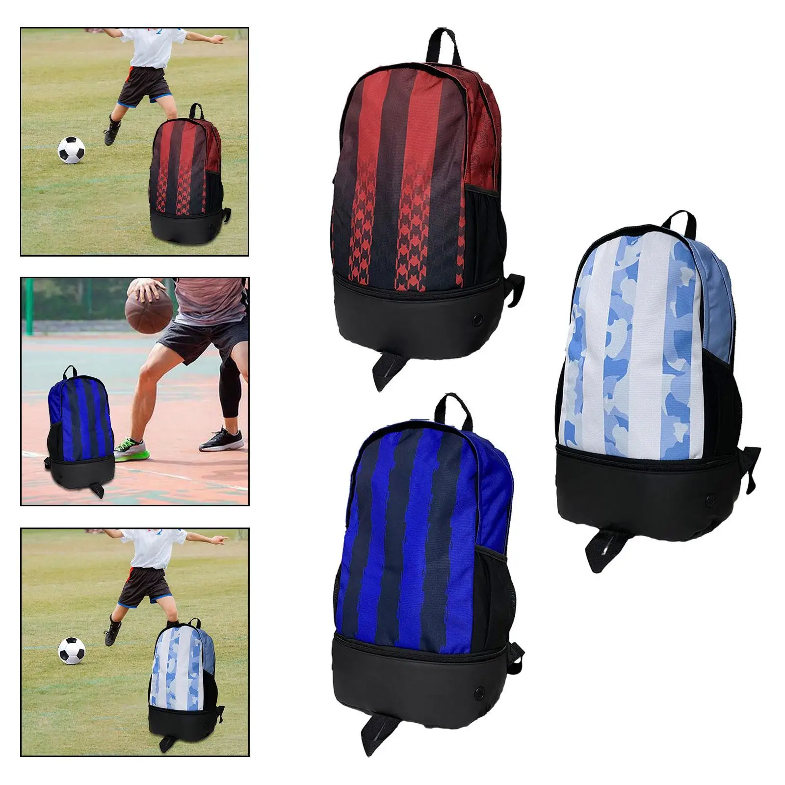 

Football -Junction Sports Backpack Fitness Studio Duffel Bag Football Backpack for Gym