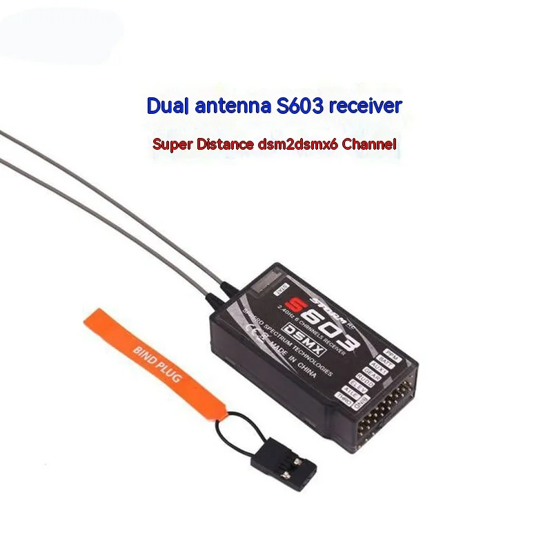 S603 Receiver Ultra Long Distance Dsm2 Dsmx 6-way Ar6210 Replacement With Separate Ppm Output