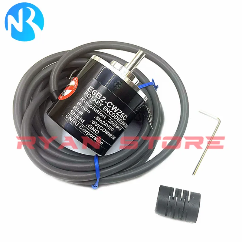 1PCS E6B2 CWZ1X CWZ5B Rotary Encoder E6B2-CWZ6C 10 20 40 50 60 100 120 200 300 360 1000 1024 1200 1500 1800 2048 5000PR 5to24VDC