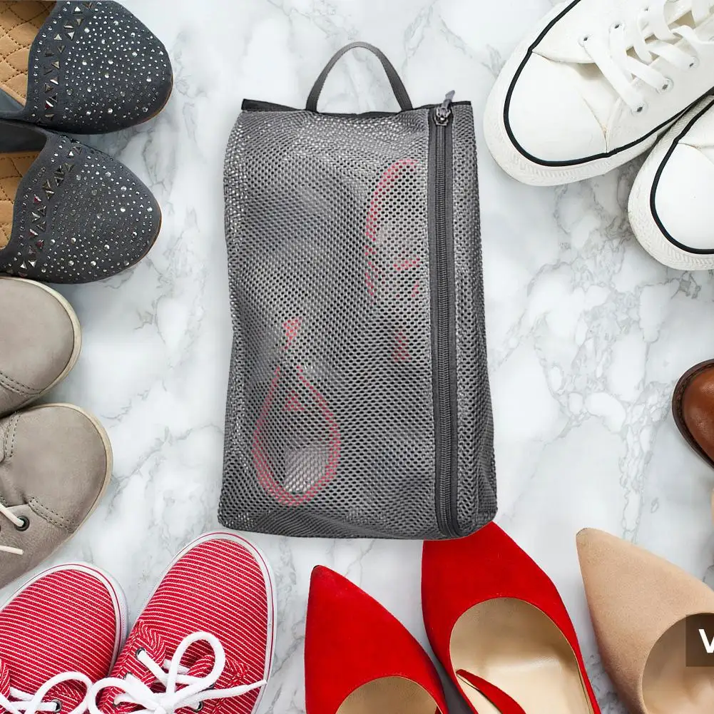 

Shoes Holder Bags Mesh Storage Pouch Multifunction Travel Packing Bags Large Capacity Breathable for Diving Surfing Swimming