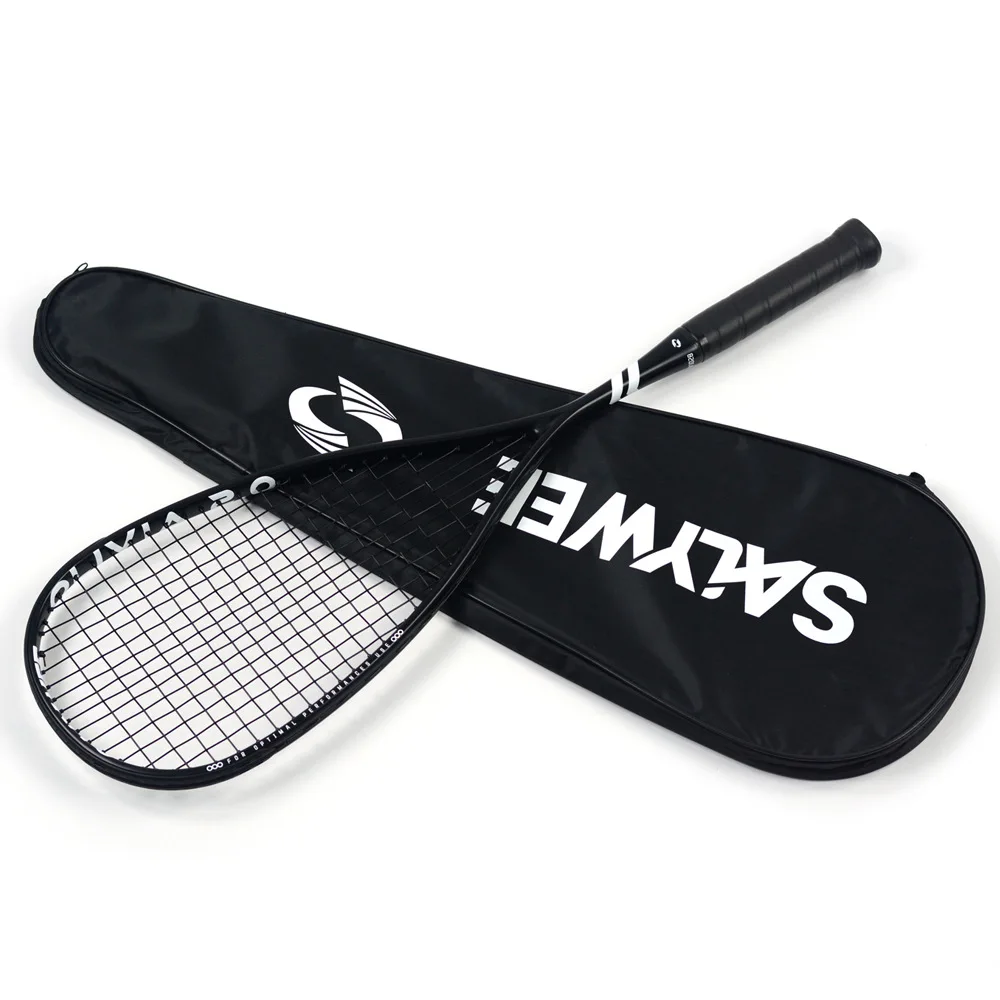Professional Squash Racquet, Full Carbon Frame, Ultra Light Squash Racket for Mid & High Level Professional Advanced Players