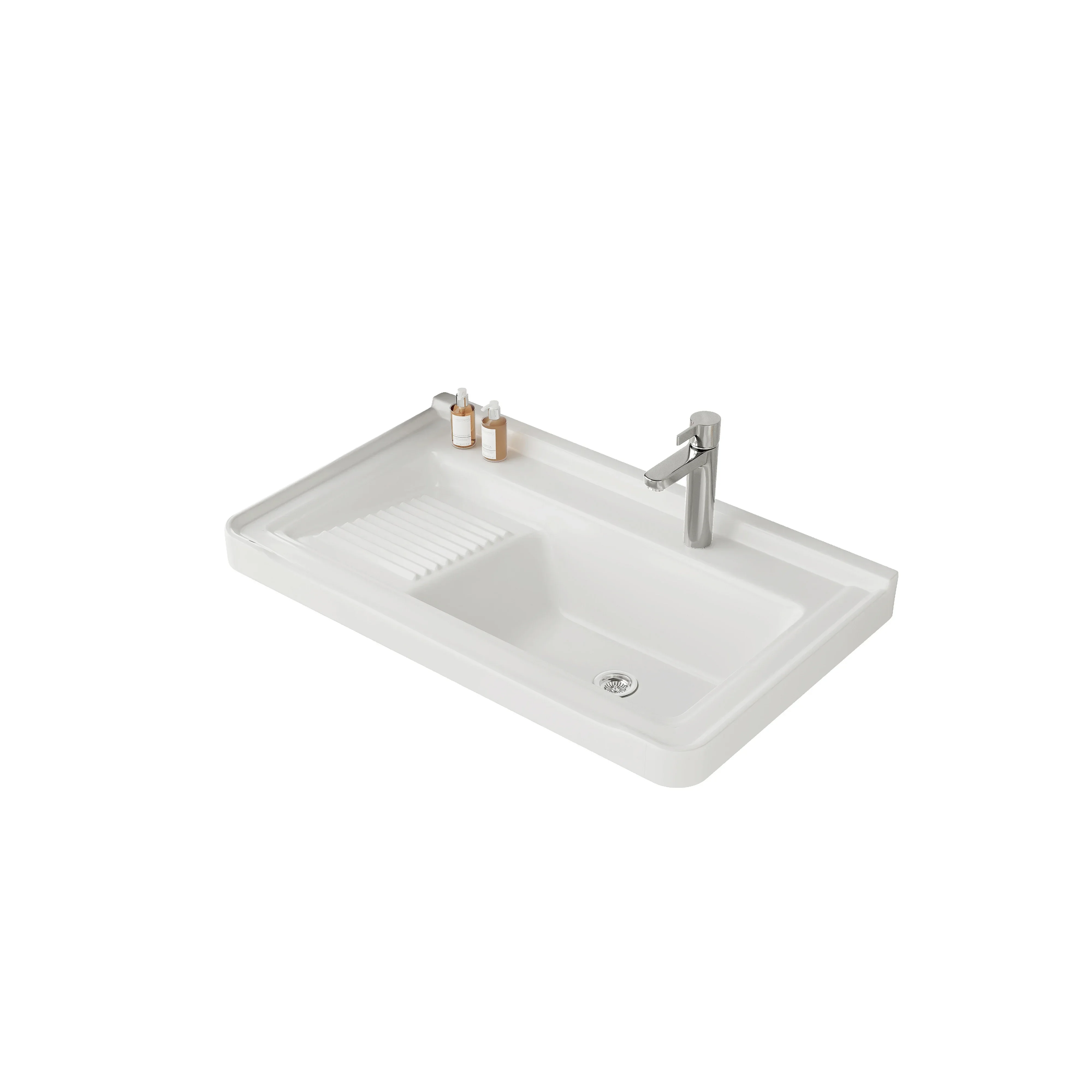 Modern 68 * 52 practical sink laundry basin imitation ceramic texture natural stone family hotel apartment dormitory wash basin