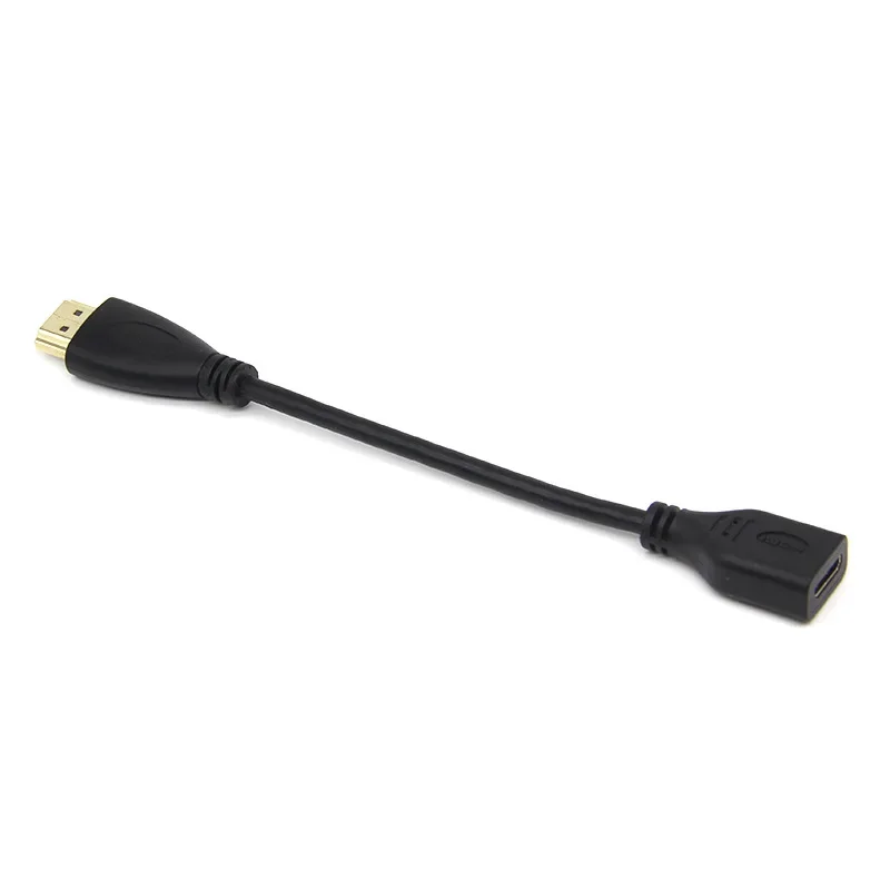 15 سنتيمتر مايكرو ميني HDMI مقبس متوافق أنثى إلى HDMI متوافق ذكر محول 4K Hdmi كابل ذكر