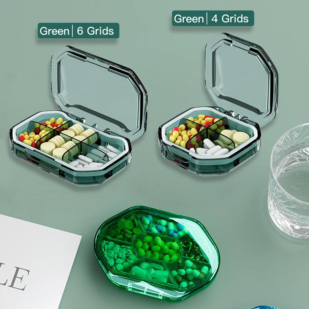 Portable Pill Box Organizer Container for Tablets Pill Case Medicine Storage Drug Boxes Vitamin Holder Container Pills Weekly