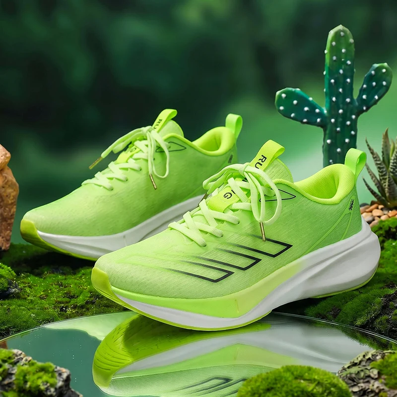 Men's Running Shoes Jogging Breathable Mesh Cushioning Non-Slip Outdoor Luxury shoes Male Trainer Race Sneakers Off-road Shoe