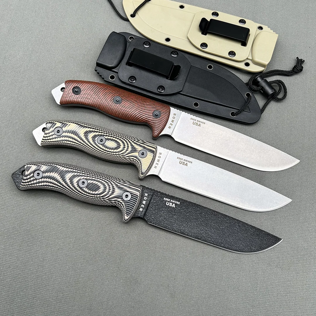 ES-6 Randall's Adventure Fixed Knife Camping Hunting Pocket Outdoor jungle survival Fruit EDC Tactical gear Combat Defense knife