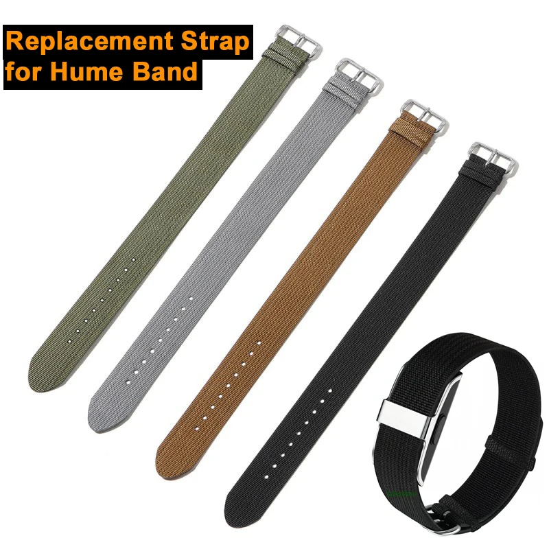 

Сменный нейлоновый ремешок для Hume Band, регулируемый спортивный браслет, моющийся мягкий ремешок для аксессуаров Hume Band