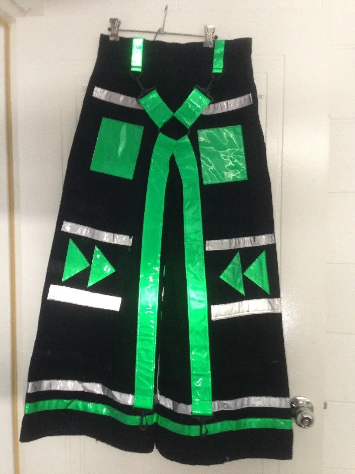 Celana PHATTPANT celana phat Shuffle celana penglihatan malam celana panjang menari hantu celana panjang kematian bercahaya pakaian remaja uniseks NO106