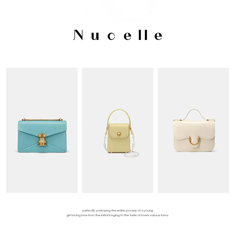 Original Nucelle NU New Zealand 2023 new female senior sense niche all summer texture niche casual shoulder bag