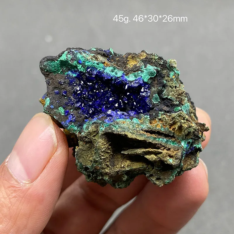 Best！100% Natural  Azurite and Malachite ，symbiotic mineral specimen crystal Stones Gem home decorations