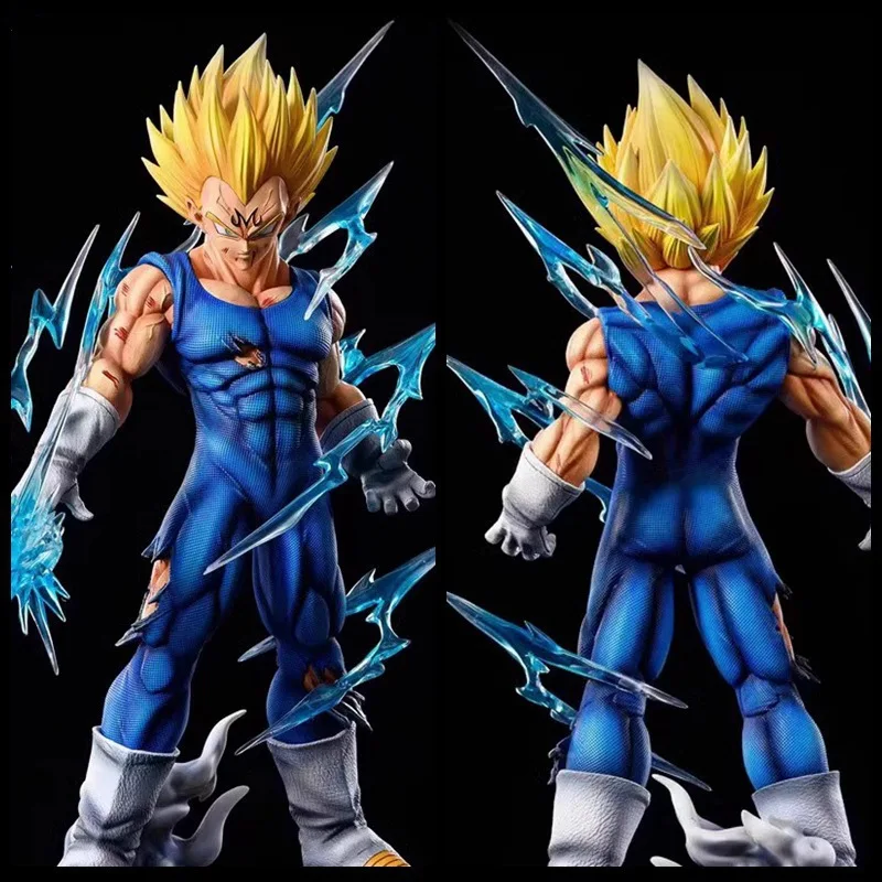 28cm Dragon Ball Self-destruct Majin Vegeta Action Figure Statue PVC Collection Super Saiyan GK Bejita Figurine Model Toys Gifts