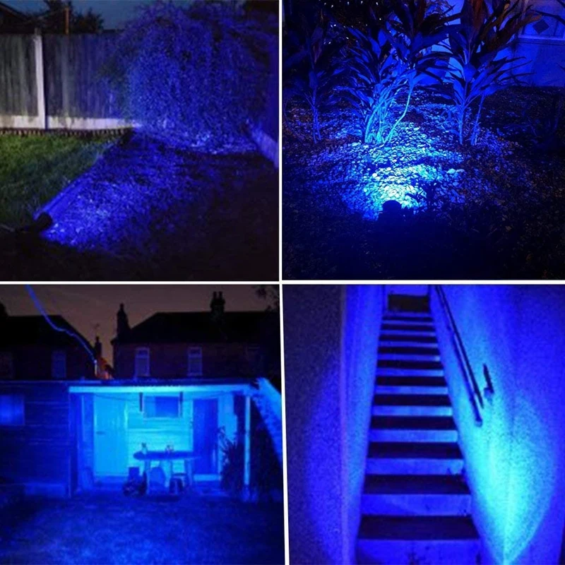 Imagem -06 - Impermeável Led Garden Lights Holofote ao ar Livre com Spike Luzes de Ponto Azul Lâmpada Decorativa de Paisagem do Jardim Novo 3w 220v Pcs