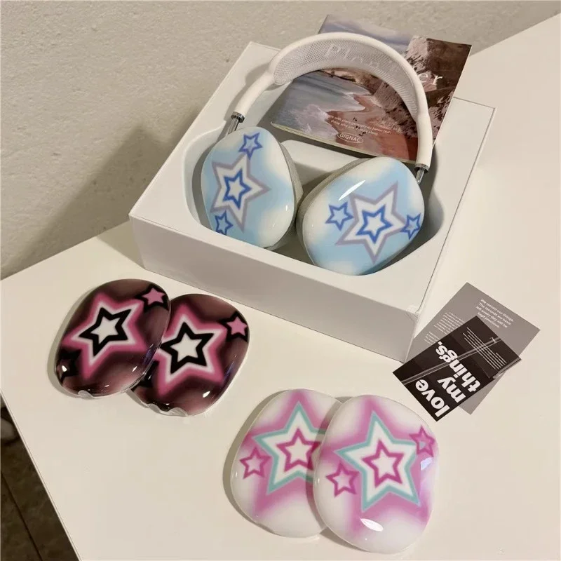 Y2K Airpods Max Headphones Case Cover Blurred Stars Customized Airpods Cases Fashion Headphones Accessories Decoration Gifts