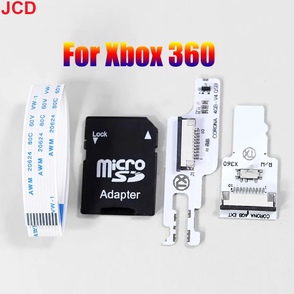 JCD 1set 4GB QSB V4 SD Host Card Reader For Xbox 360 TX Corona 4GB NAND RW KIT V4