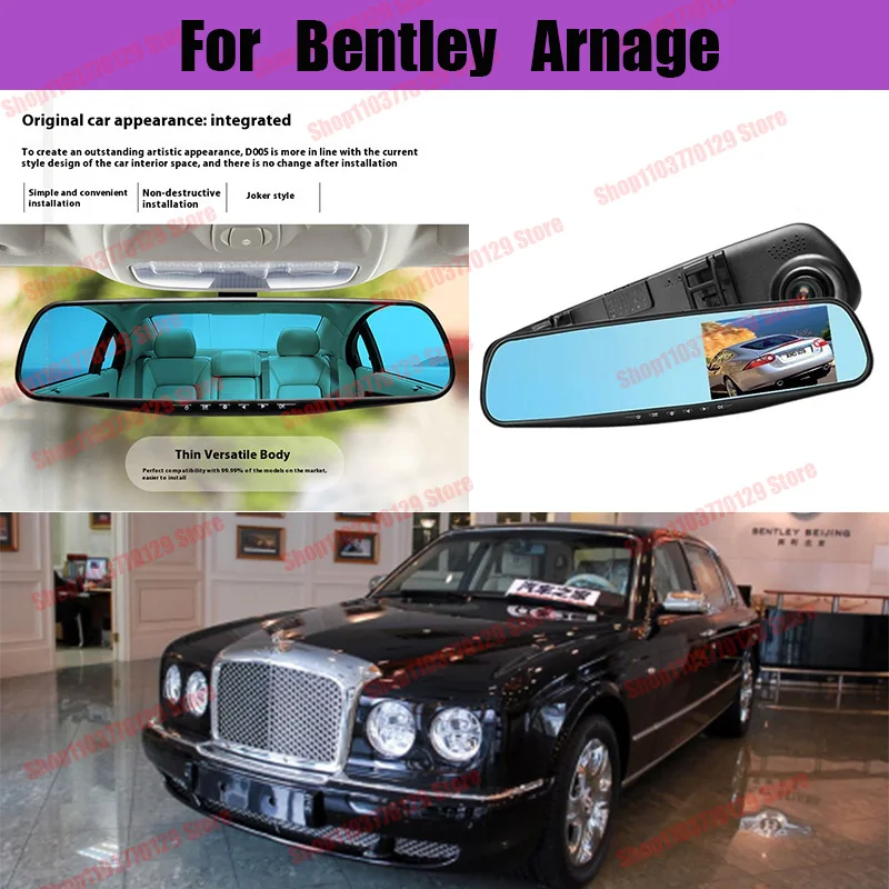 

For Bentley Arnage High definition dual lens driving recorder with front and rear dual recording reverse images Car dvr