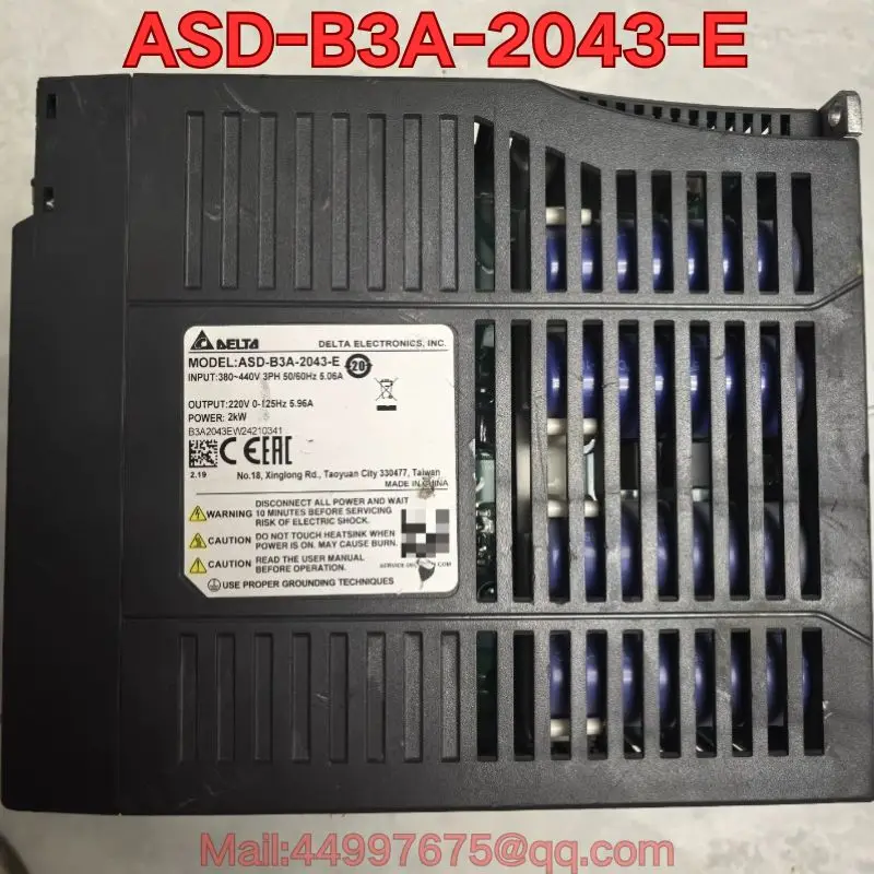 Second-hand ASD-B3A-2043-E servo drive function test is normal Latest prices for August 2026
