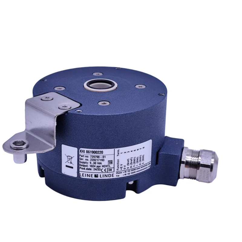 Precision LEINE & LINDE 861900220-1024 Absolute Encoder for Crane and Heavy Machinery Positioning