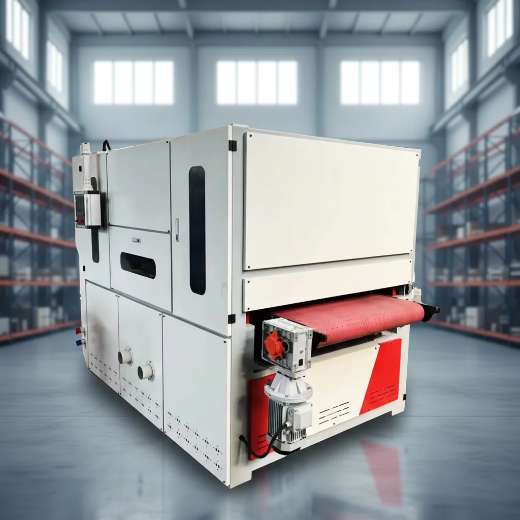 1000mm Industrial Automatic Sheet Metal Sanding & Polishing Machine with Motor Belt Conveyor System for Flat Parts