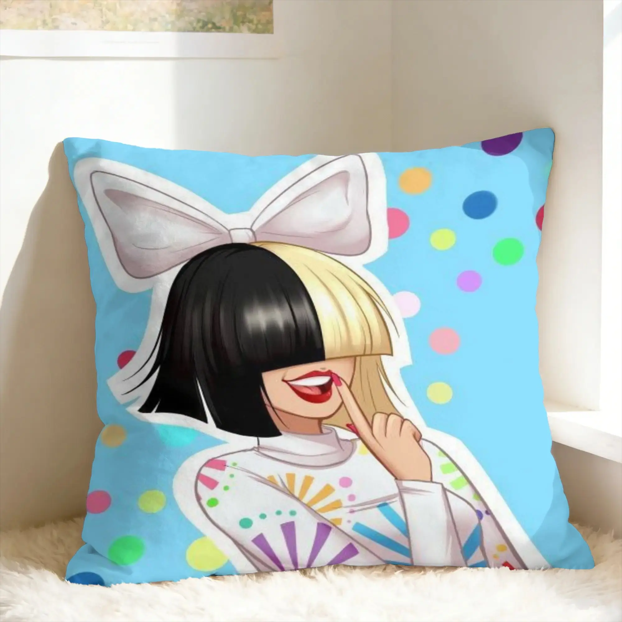 Sia F-Furler Reasonable Woman Pillow Case  Soft Pillow Cover For Couch Sofa Bedroom Novelty Pillowcases