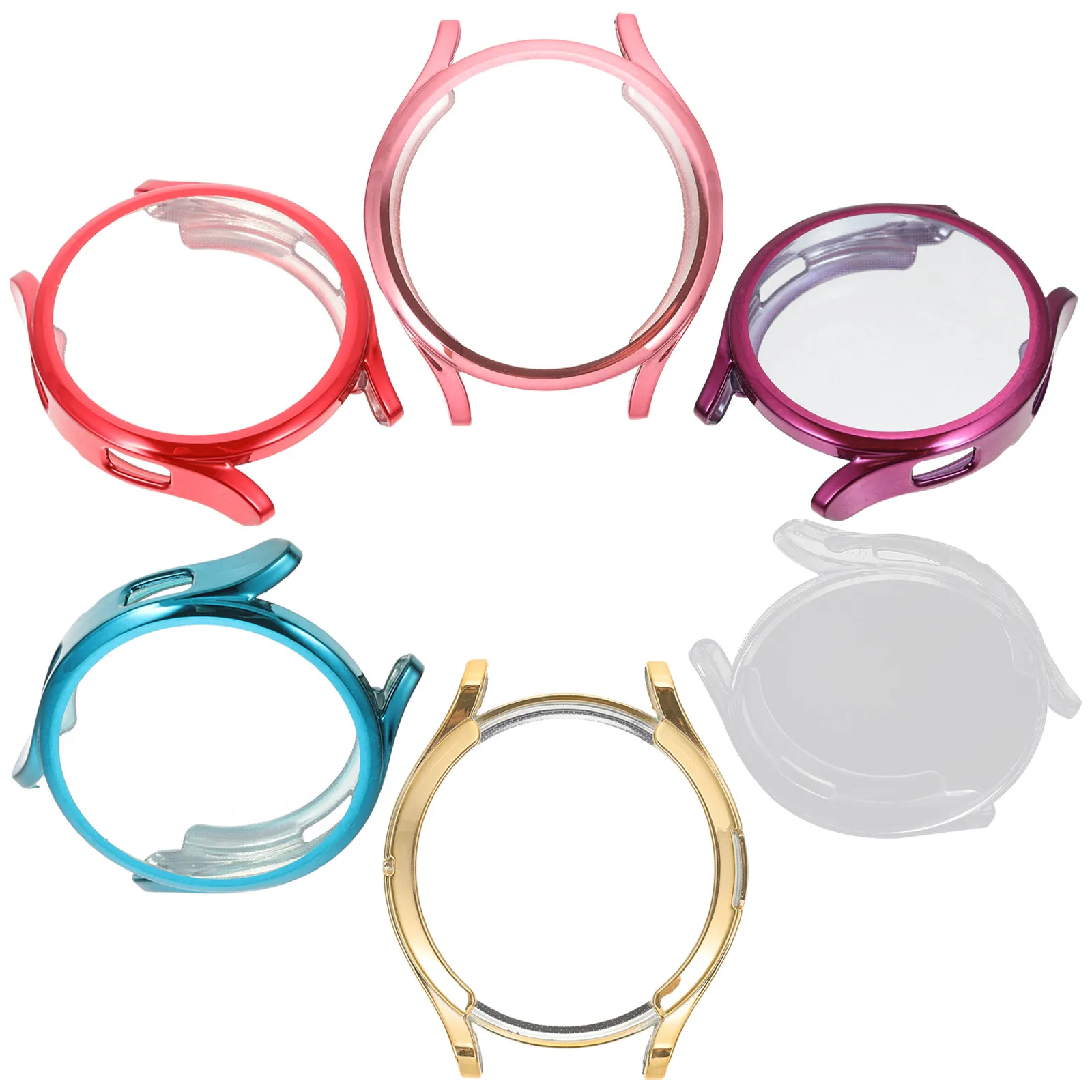6 uds. Fundas protectoras para reloj, funda completa de Tpu, antiarañazos, a prueba de golpes, compatible con Watch4