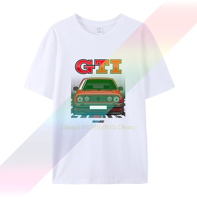 GTI MK2 Men Cheap Fashion Short Sleeved T Shirt print O neck sleeve male cotton Tees shirts men T shirt casual short sleeve