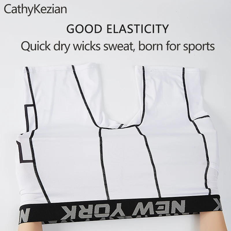 Men Boxers Sports Underwear Underpants Gym Shorts M L XL White Quick-Drying Sweatpants Moisture Absorption Fitness Pants