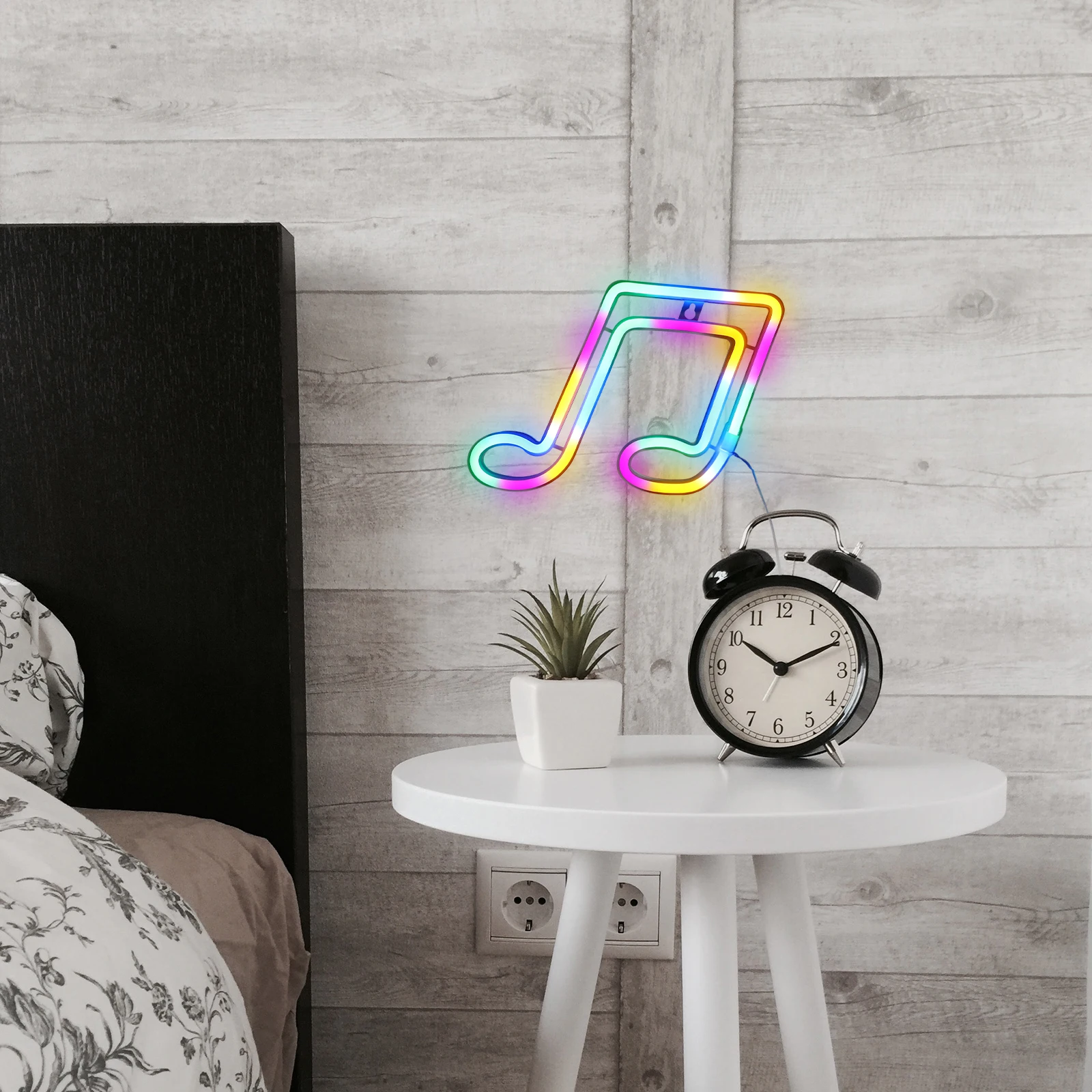 

Musical Note Lamp PVC Copper Wire LED Neon Light for Bedroom Kids Room Decor Small Size Portable Warm Light Unique Shape