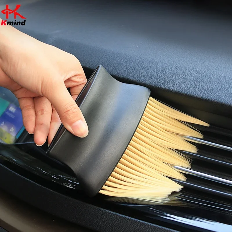 

Soft Hair Car Air Conditioner Cleaning Brush Repeatable Car Detailing Air Outlet Vent Brushes Dust Cleaner for Car Wash Parts