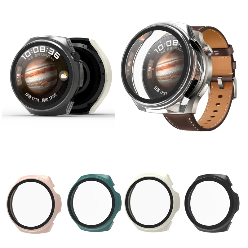 Twarde szklane etui na ekran ochronne do zegarka Huawei 4 48mm GT 3 Pro 46mm GT3 42mm etui ochronne inteligentne akcesoria