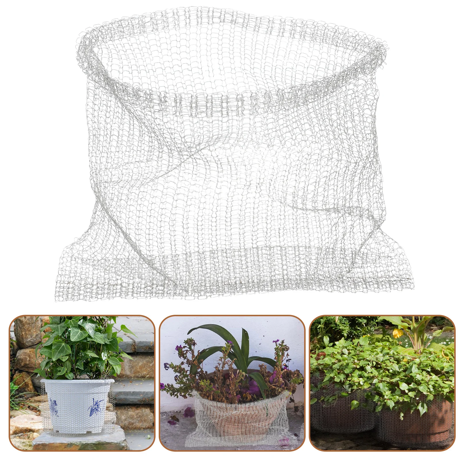 1 قطعة حقيبة شبكية واقية للنباتات في الهواء الطلق حديقة المعاوضة لشجرة الزهور الطيور الحشرات حاجز قوي شبكة من الاستانلس استيل حديقة
