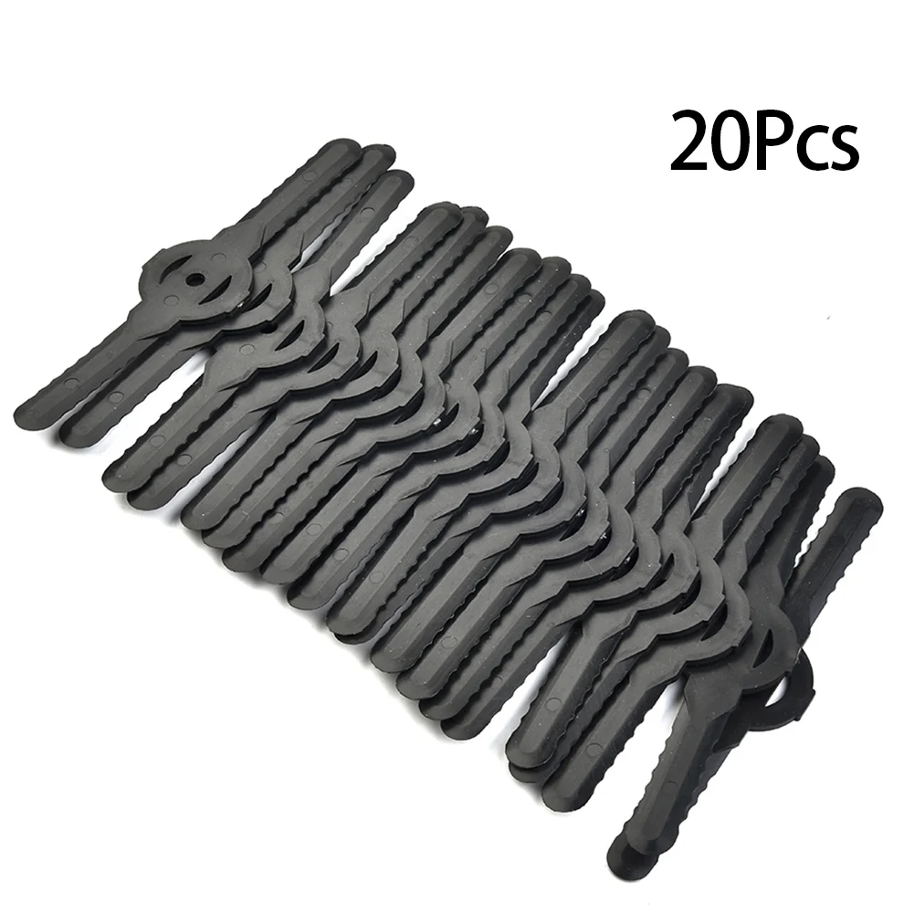 

20pcs Grass Trimmer Blades Replacement Plastic Blades Strimmer Tool Power Lawn Mower Accessories