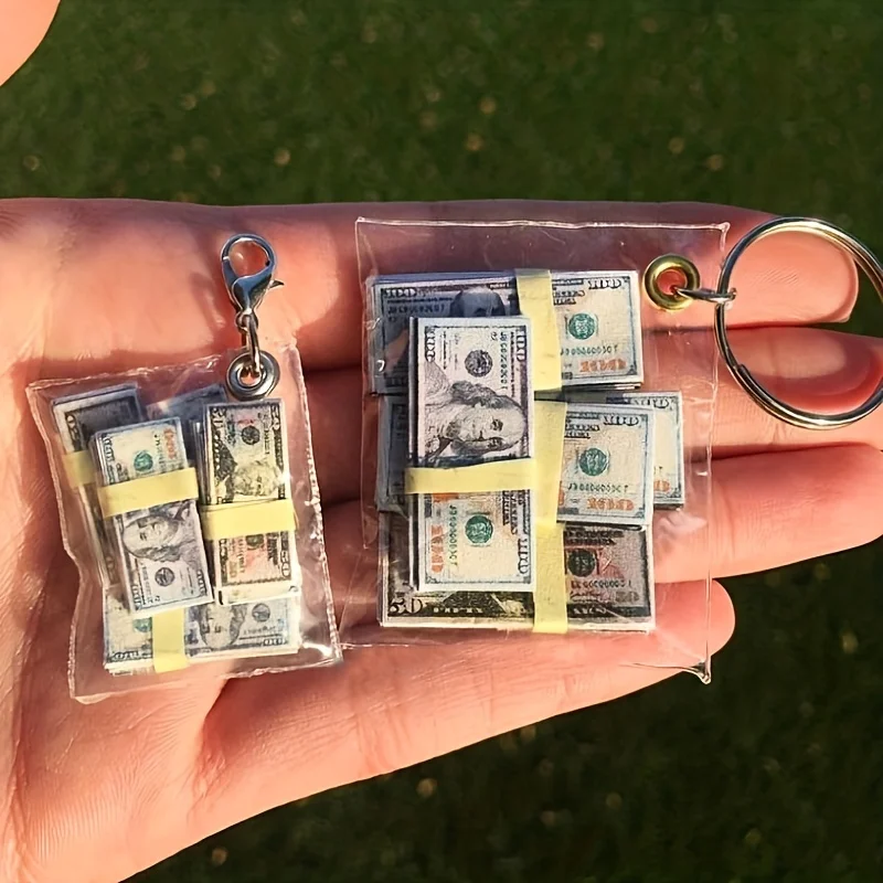 Unique Handmade Mini Money Bag Keychain: Perfect Gift