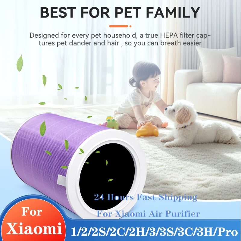 

Air Purifier Filter For Xiaomi Pro/1/2/3/2H/2C/2S/3H/3C Filter Hepa Home Clean With RFID Clip