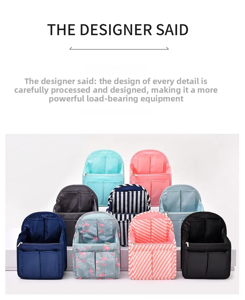 Brand Design Makeup Bag Storage Bag Divided Bag Middle Bag Backpack Inner Bag Backpack Travel Organizing Bag Storage Bag HD195