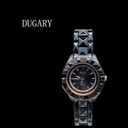 DUGARY Women Fashion style Quartz Watch 32mm Ceramic waterproof luminous personality brand Wristwatches classic round clock