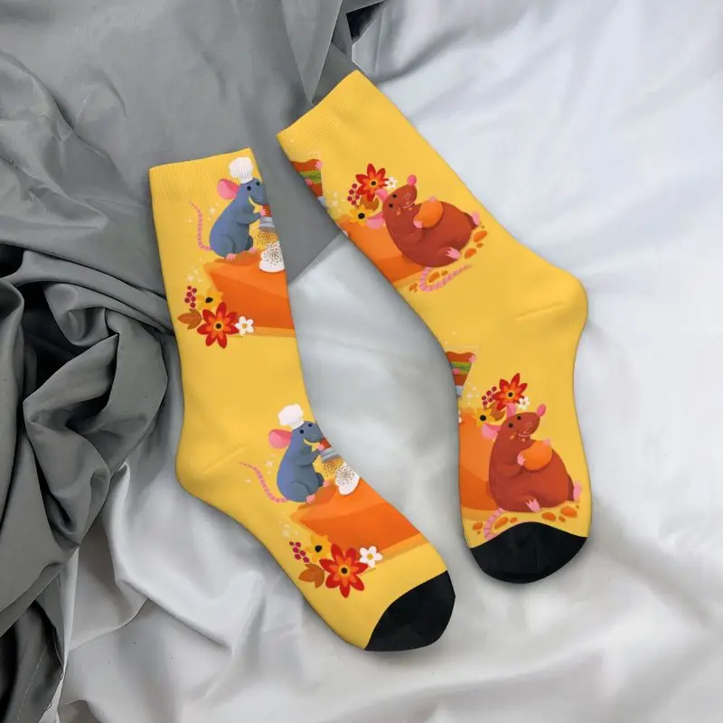 

Мужские носки с обоями Рататуй на заказ, модные классические носки унисекс с 3D принтом