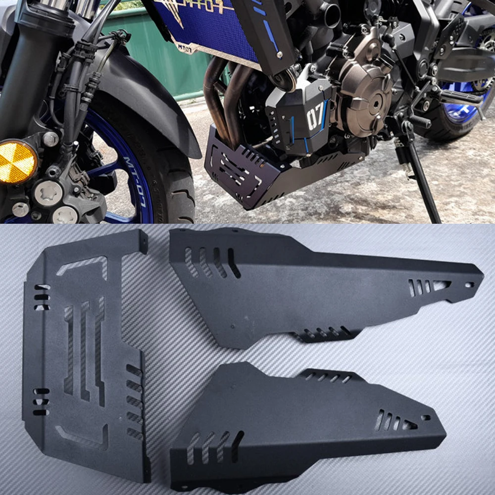 Motorcycle Belly Pan For Yamaha MT07 FZ07 2021 XSR700 XSR 700 FZ MT 07 Engine Guard Chassis Protector Cover FOR MT-07 Skid Plate