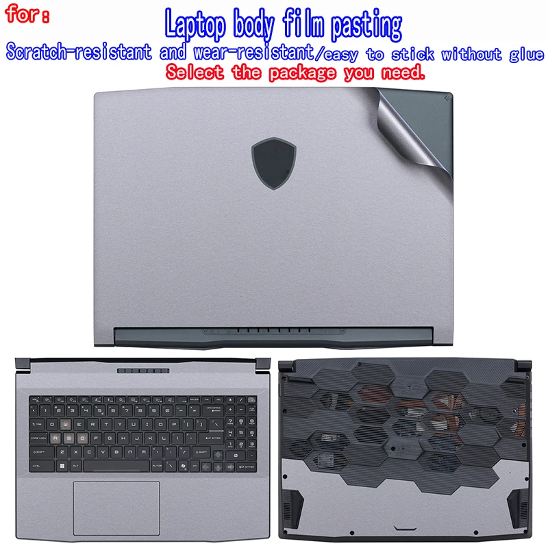 For MSI Vector A18HA9W Vector 16HX/17HX GP 78HX Notebook Body Film Creator A16/Raider 18 Shell Decal Skin Protection Film