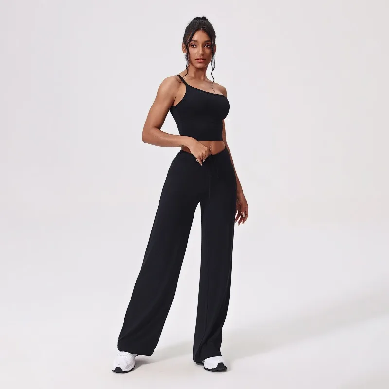 

Women's Loose Cloud Yoga Set Slim Fit Breathable Quick Drying Fitness Set Outdoor Running and Leisure Sports Set