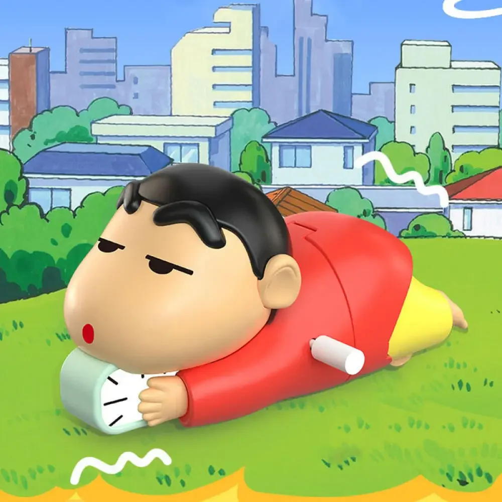 Crayon Shin-chan Clockwork Model Toy Don't Want To Get Up Anime Figure Model Toy Propel Alarm Clock Dynamic Crawl Toys Fun Gift - view 5