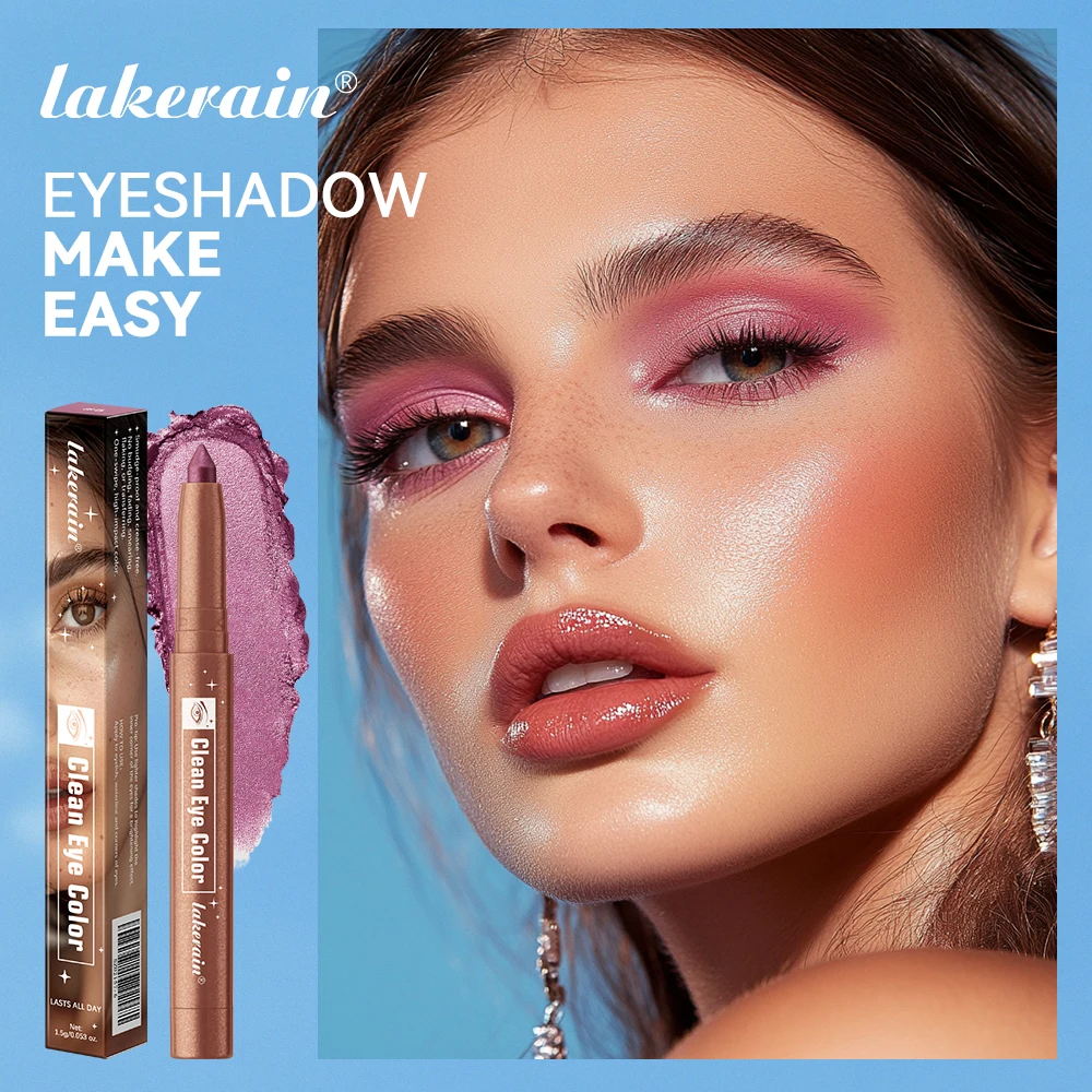 Lakerain Eyeshadow Sticks, extrem cremige, leichte, aufbaubare Formel, wischfeste, langanhaltende Augenfarbe