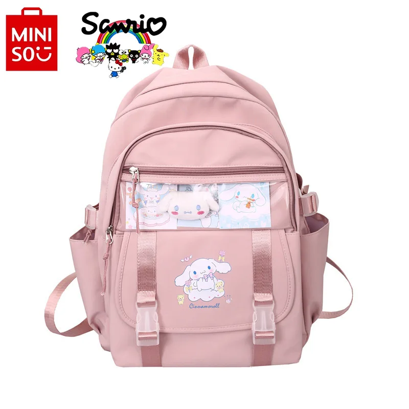 Miniso Sanrio 2024 zaino da donna moda zaino da ragazza di alta qualità cartone animato piccolo zaino da studente fresco di grande capacità