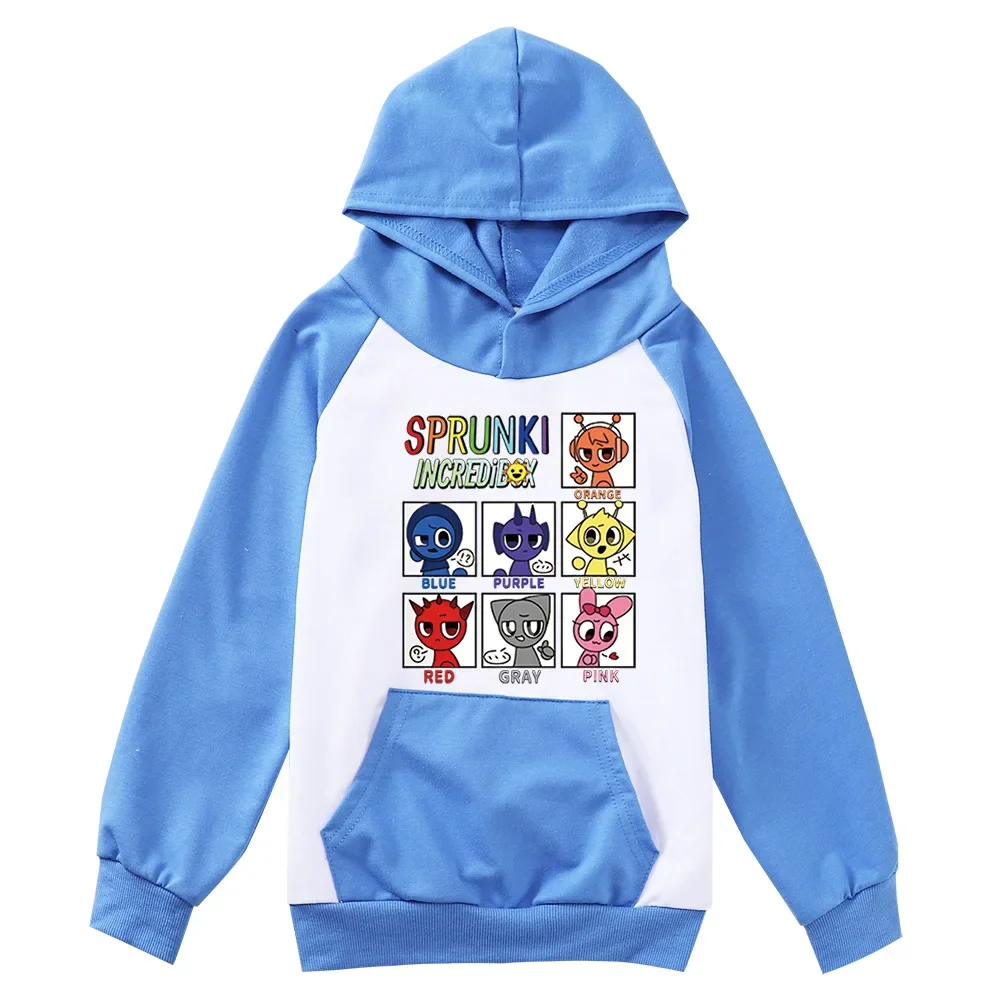 Leuke Sprunki Cartoon Hoodie Kids Game Incredibox Hoody Tiener Jongens Lange Mouw Kleding Baby Meisjes Casual Bovenkleding