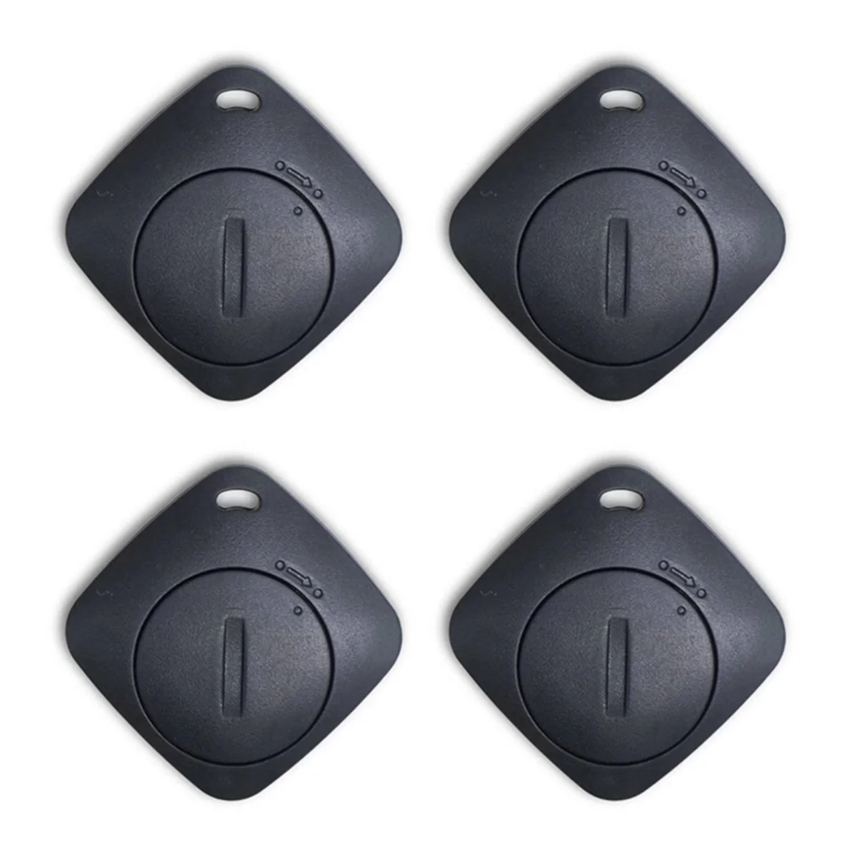 4PCS Bluetooth GPS Tracker Finder with for Find My Global Network for Keys Bags Wallets Suitcase for IOS Black